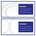 thumbnail image 4 of Miangastore Metal Hoops Silver 8Pcs 7.9In Diameter, 4 of 9