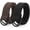 B-black+coffee, variant on Boy's Belt Kids Canvas Web Belt Football Belt with Double D-ring Buckle Back to School Gift