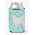 thumbnail image 1 of Polish Tatra Sheepdog Checkerboard Blue Can or Bottle Hugger, 1 of 1