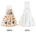 thumbnail image 2 of Gaeub Thanksgiving Turkeys 1 Print Hand Towels with Hook,Hanging Tie Towels, Coral Velvet Dishtowels, for Bathroom Restroom Home Decor, 2 of 7