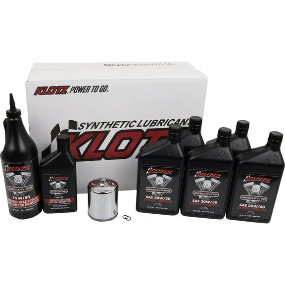 Klotz Lubricants KH-110 Premium Oil Change Kit - 20W/50 - 5qt.