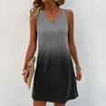 thumbnail image 2 of GXIPO Sun Dresses for Women 2025 Vacation Summer Casual Sleeveless Tank Dress Beach Cover Ups Trendy Midi Sundress Dark Gray M, 2 of 7