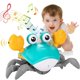 thumbnail image 4 of Juguete para bebé con forma de cangrejo que gatea Asija con música y luces que evitan obstáculos automáticamente, juguetes novedosos para niños pequeños, juguete de cangrejo que camina para niños, 4 of 8