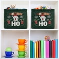 thumbnail image 6 of Yayeee Canvas Storage Basket with Handles for Shelves Fabric Bins Closet Organizer, Christmas Dog, 6 of 8