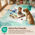 thumbnail image 4 of Design&I 5'x7' Washable Area Rug Snag-Free, Skid-Resistant Modern Abstract Cloud Field With Watercolor Wash Color Blocks for Dining Room, Under Table, Home Office, 4 of 7