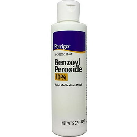 Perrigo Benzoyl Peroxide Acne Medication Face Wash 5