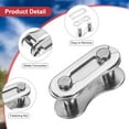 thumbnail image 4 of Uxcell 4pcs Bicycle Missing Link Half-Link Reusable Steel Bike Chain Link Silver, 4 of 7