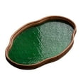 thumbnail image 1 of Begonia Tray Decorative Tray Dessert Countertop Bread Wooden Storage Tray Storage Tray Green Large, 1 of 8