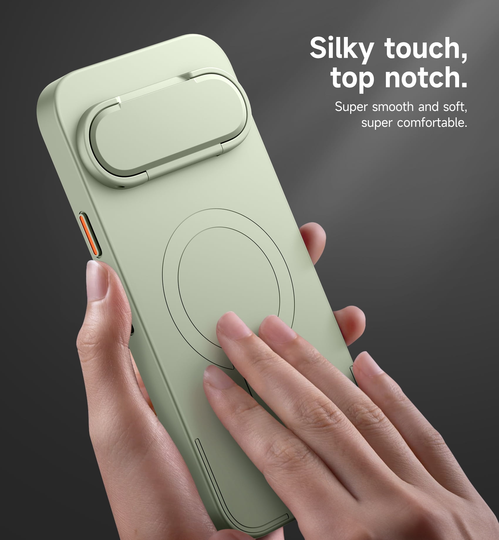 Suritch for Google Pixel 10 Pro XL Phone Case, Magnetic Shockproof Protective Cover with Camera Cover and Adjustable Metal Kickstand, Green