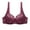 Wine, variant on XFLWAM Women's Lace Underwire Bra Sheer See Through Bras Unpadded Ultra Thin Clear Underwear Comfy Support Lace Bra Trendy Push up Lift Seamless Bra