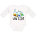 thumbnail image 3 of Inktastic Future Scientist with Beakers, Test Tubes and Formulas Boys or Girls Long Sleeve Baby Bodysuit, 3 of 5