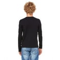 thumbnail image 2 of The Bella + Canvas Youth Jersey Long Sleeve T-Shirt - BLACK - M, 2 of 4