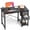 Black, variant on Topcobee 47" Computer Desk with Spacious 3 Drawers, Adjustable Position Drawers, Standing Desk for Living Room Apartment Small Space, Stylish Modern Furniture for Bedroom, Brown