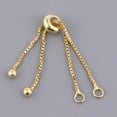 thumbnail image 2 of yuksok Chaîne d'Extension Réglable pour Colliers Bracelet - Or, 5cm, 2 of 9