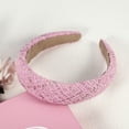 thumbnail image 6 of Unique Bargains Hair Headband Retro Style Fabric Headband for Women Girl Deep Pink 6.1"x5.31"x1.38" Wide Headband, 6 of 6