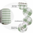 thumbnail image 5 of Shower Curtain Bathroom Set Sage Green Buffalo Plaid Waterproof Fabric Shower Curtains with Grommets&Hooks Country Gingham Check Privacy Bath Curtain for Bathtub 72x72in, 5 of 7