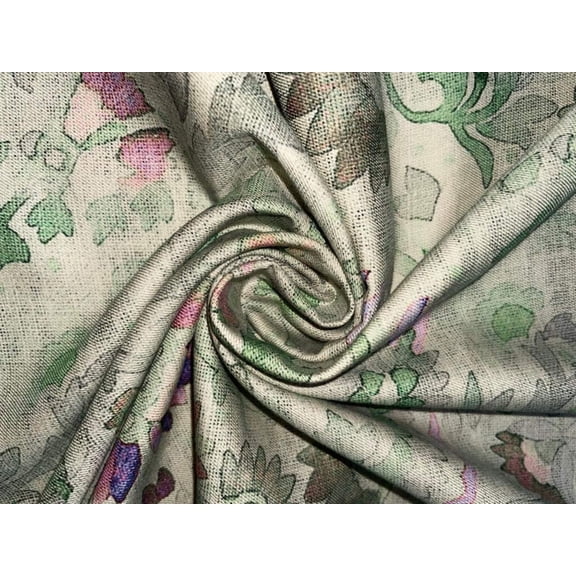 TASHMINA FABRIC available in 4 colors with matching solid [light olive/beige/pastel green and peach]