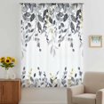 thumbnail image 2 of Grey Eucalyptus Sheer Curtains 45 Inches Long, Watercolor Spring Weeping Botanical Light Filering Curtains, Breathable Simi Curtain Privacy Drapes for Kitchen Bathroom Small Window Treatment, 2 of 9