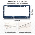thumbnail image 4 of Coolnut Anchor Stripes 2 Holes Car License Plate Frames 2PCS, Car License Plate Holder with Screw Caps Cover Set Automotive Exterior Parts Decoration for US Vehicles, 4 of 7