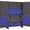 Blue, variant on Durham JCBDLP694RDR-95 14 Gauge Flush Style 12 Door Shelves Lockable Cabinet with 69 Yellow Hook on Bins & Adjustable Shelf & 4 Drawers, Gray - 48 in.