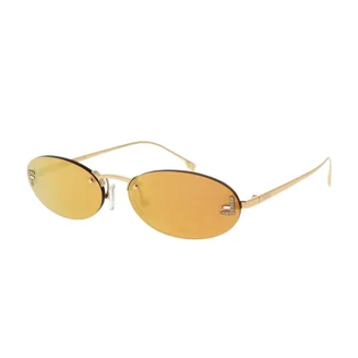 Balenciaga Round Gold Oval Unisex Sunglasses! NEW BB0228S 004 BALENCIAGA GOLD BROWN OVAL WOMEN BALENCIAGA  main image 3