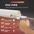 thumbnail image 4 of Inside Pipe Cutter for PVC Pipe Cutter, with Diamond Grit Cutting Wheel and Handle, Stainless Steel Internal Pipe Cutter Tool Set 7 Adjustable Cutting Depth, Fit for 1-1/2 Inch to 8 Inch PVC Pipe, 4 of 9