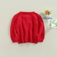 thumbnail image 2 of Cardigans à Manches Longues pour Bébé Fille, Veste à Boutons avec Pompons, 2 of 6