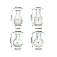 thumbnail image 3 of Efavormart Set Of 4 | Clear Glass Antique Decorative Wedding Table Centerpieces, Vintage Mini Bud Flower Vases, 3 of 7