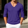 thumbnail image 4 of fatyb Men's Mesh Long Sleeve T Shirts V Neck Breathable Workout Tee Mens Athletic Running Training Tops, 4 of 7