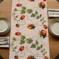 thumbnail image 5 of Table Runners 70 Inches Long Dress Scarves, Ladybugs Eucalyptus Farmhouse Coffee/Dining/Kitchen Table Decor, Holiday Table Runner, Spring Botanical Leaves Retro 13x70 Inch, 5 of 9