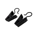 thumbnail image 3 of EeaseCA 120pcs Drapery Eletroplating Iron Rings with Hooks Curtain Metal Loops with Clips (Black), 3 of 7