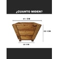 thumbnail image 4 of Maceta de madera Hanlob tipo Jardinera Cono Chico, 4 of 7