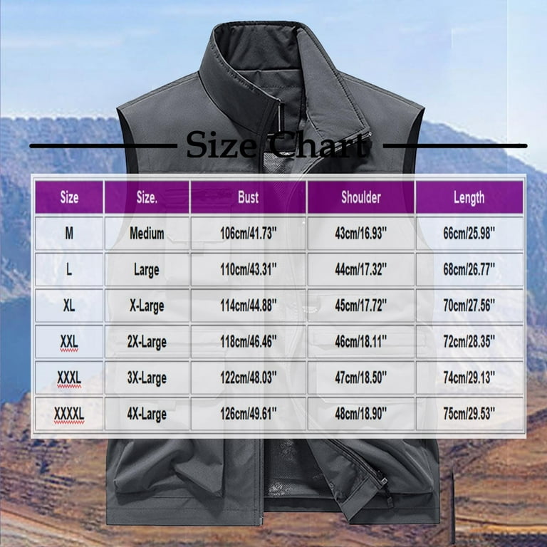 Nmnitkp Vest for Men,Men's Lightweight Quick Dry Outdoor Multi