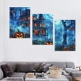 thumbnail image 4 of Ullo0ord Pumpkin Lantern Ancient Tree Scene Halloween Poster decorative painting canvas wall art poster modern home living room bedroom decoration poster (24x36inch-No Framed), 4 of 4
