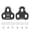 Black-0, variant on Bike Cleats Road Bicycle Pedals Cleat Self-locking 0/4.5/9 Degree Cycling Shoes Cleats Pedal Clip