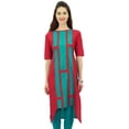 thumbnail image 1 of Phagun Tunique Indienne en Coton pour Femmes Ourlet Asymétrique Kurti Tenue Décontractée, 1 of 7