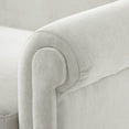 thumbnail image 5 of Christopher Knight Home 77.5" Chenille Loveseat Sofa with Rolled Arms, Classic Design 2-seater Couch, Light Gray, 5 of 9