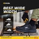 thumbnail image 4 of FitVille-zapatos de trabajo Extra anchos para hombre, zapatillas informales antideslizantes con punta resistente, transpirables para pies hinchados, soporte para ARCO, alivio del dolor, 4 of 5