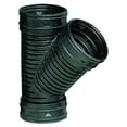 thumbnail image 2 of 4 Pack of Three 45° ADS Wye Corrugated Polyethylene Connectors – Heavy Duty Plumbing Drainage Pipe Fittings, 2 of 2
