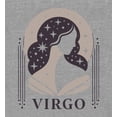 thumbnail image 4 of Virgo Zodiac Sign Adult Heather Gray Crew Neck Short Sleeve Tee-Medium, 4 of 4