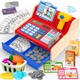 thumbnail image 1 of Caja registradora recargable de madera para niños de 2 a 8 años, 1 of 7