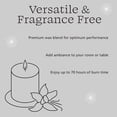 thumbnail image 7 of Mainstays Single Wick 3" x 6" Pillar Candle, Unscented, Black, 7 of 7