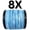 X8 Blue Camo, variant on Reaction Tackle X8 8-Strand Braided Fishing Line – Super Strong Abrasion-Resistant PE Braid – Long Cast, Zero Stretch – Freshwater & Saltwater - Aqua Camo - 100LB / 1000yd