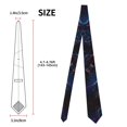 thumbnail image 3 of Men Polyester Tie Digital World Blockchain Necktie for Wedding Party Activities Slim Tie, 3 of 6