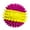 Yellow; Pink, variant on Nerf Dog Squeaky Dental Spike Ball Dog Toy, Orange/Blue, 2.7 inch
