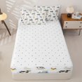 thumbnail image 4 of Homewish Farm Cow Animal Kids Zipper Full Size Comforter Sets with Fitted Sheet and 2 Pillowcases, Cartoon Truck Zipper Bedding Set, Reversible, 4 Pieces, 4 of 6