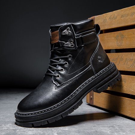 

Men‘s Fashion Round Toe Lace-up Boots Casual High-top Shoes For Winter Yellowstone