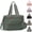 Green, variant on General Diaper Bag Tote with Pacifier Case, Baby Bag for Women with Shoulder Straps, Travel Diaper Tote for for Mom and Dad Medium Size, Black