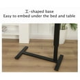 thumbnail image 3 of Walnut Height Adjustable Overbed Table with Wheels (MDF + Metal), 3 of 14