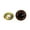 Brown, variant on Animal Eyes with Black Centers & Metal Washers (12 mm - 12 pcs, Yellow)